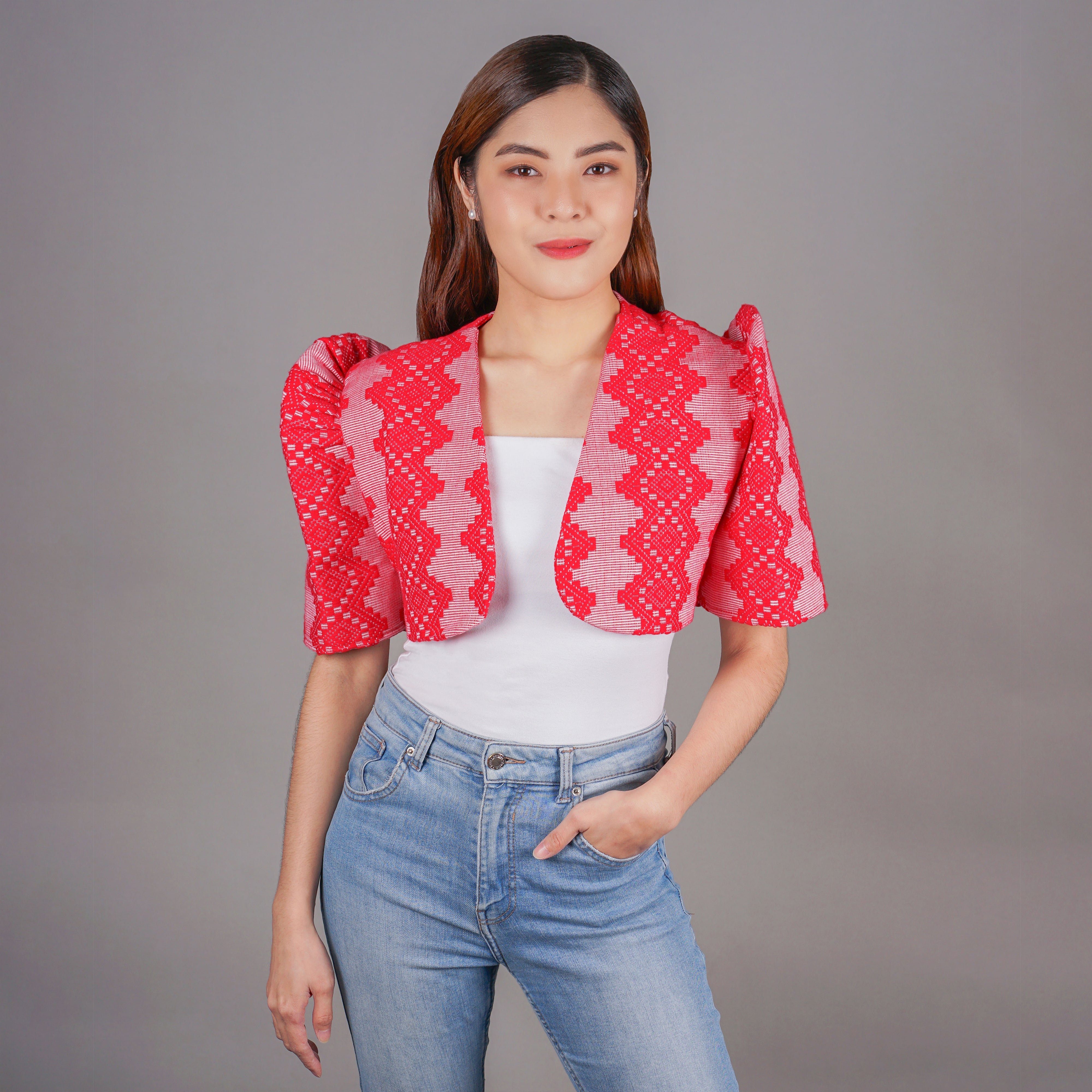 Itneg Hand Embroidered Cropped Jacket TESOROS