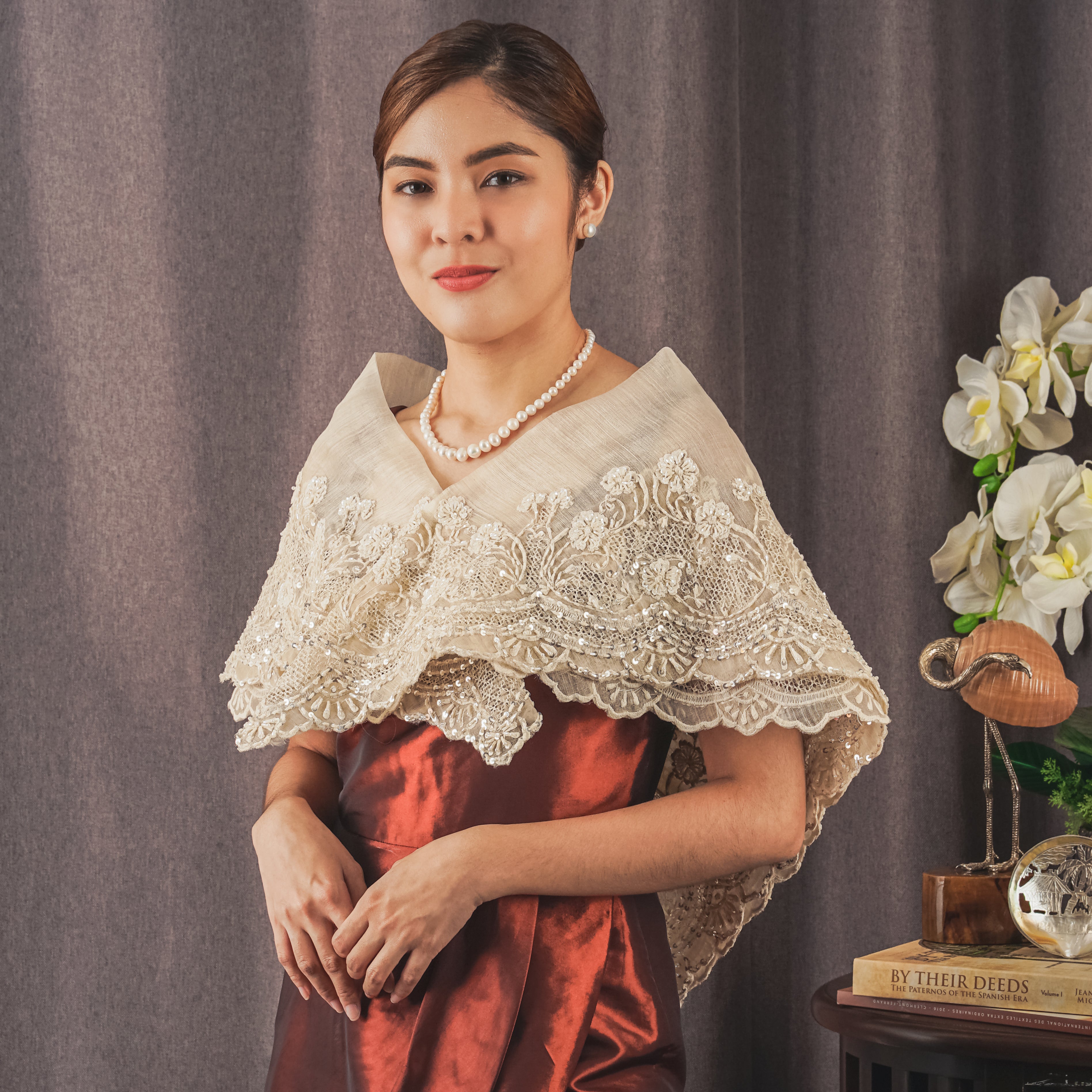Filipiniana dress with alampay cheap