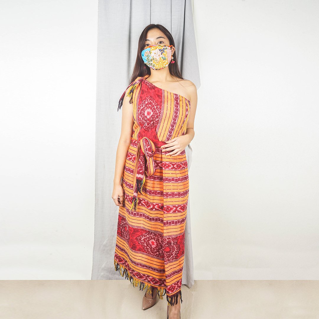 Malong dress top