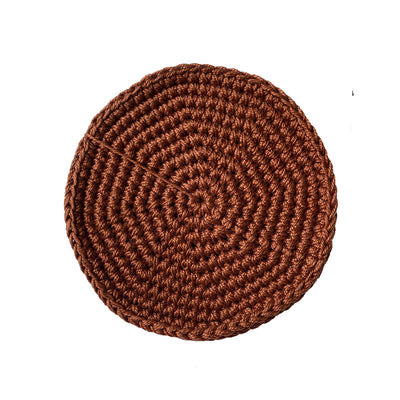 Crochet Glass Coaster Cinnamon - Set of 8 - TESOROS