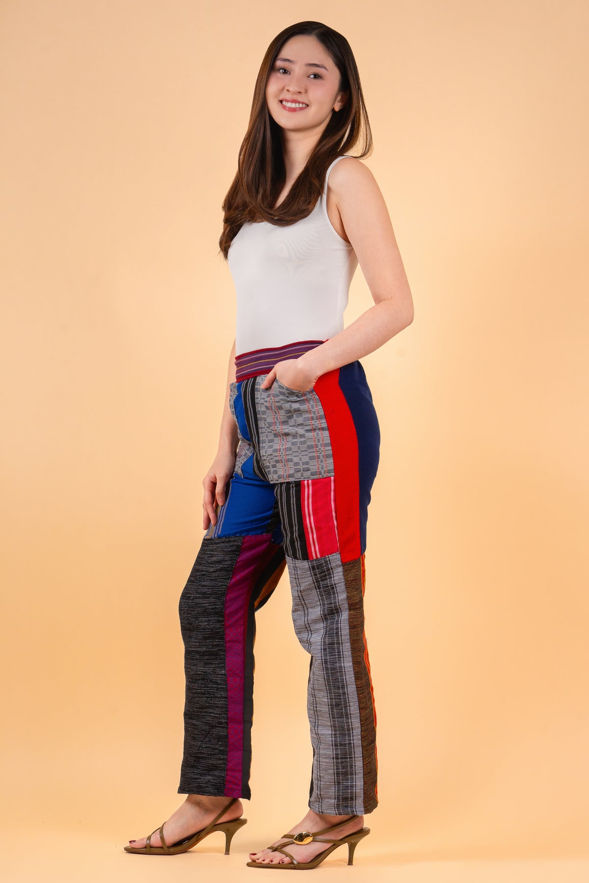 Maroon Inabel Itneg Inabel Patch Pants – TESOROS