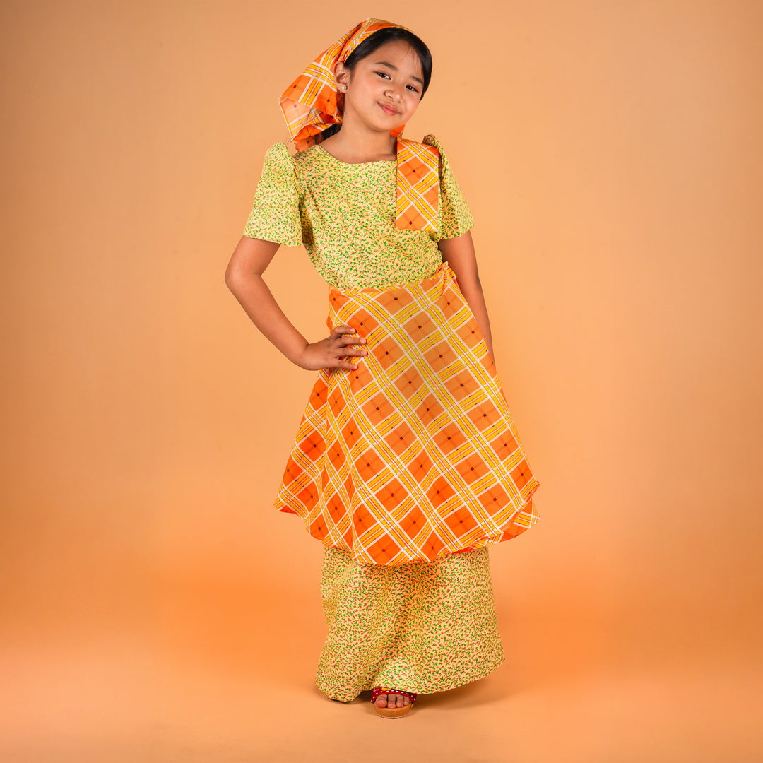 modern balintawak dress Yellow Balintawak Dress – TESOROS