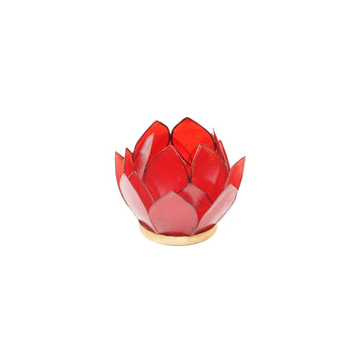 Capiz Candle Holder Red Small - TESOROS