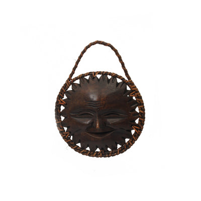 Wooden Carved Sunmask 4in. - TESOROS