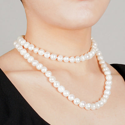 Opera Length Fresh Water Pearl 32" Necklace - TESOROS