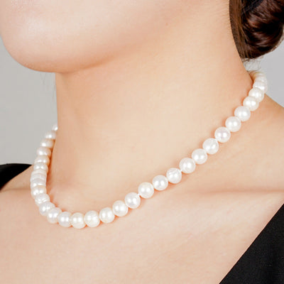 Fresh Water Pearl 8mm 15" Necklace - TESOROS