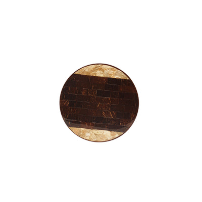 Golden Brown Paya Round Hotmats - TESOROS