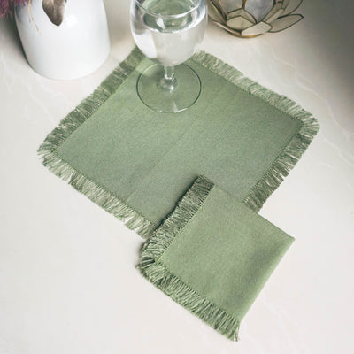 Cocktail Napkin - Moss Green - TESOROS