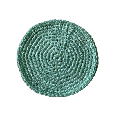 Crochet Glass Coaster Mint- Set of 8 - TESOROS