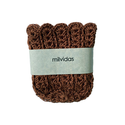 Crochet Glass Huggers Brown - Set of 6 - TESOROS