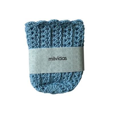 Crochet Glass Huggers Light Blue - Set of 6 - TESOROS