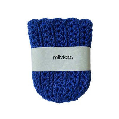 Crochet Glass Huggers Royal Blue - Set of 6 - TESOROS